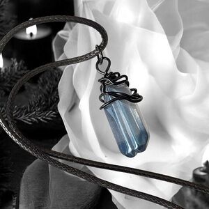5 For $25💫Smoke Blue Quartz Pendant